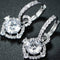 2021 New Arrival Fashion Luxury 925 Sterling Silver Pink CZ Drop Stud Earing  For Women Valentine's Day Gift Z5