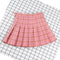 Summer Skirt High Waist Women Pleated Skirts Fashion Slim Waist Women Sweet Girls Dance Skirt Plaid Casual Ladies Short Skirts