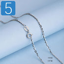 Trustdavis Genuine 925 Sterling Silver Water-wave Snake Box Chain For Woman 40cm/45cm 0.7/0.8mm Chain Necklace DC06