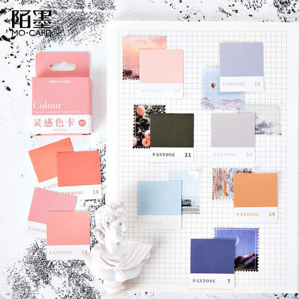 Warm 46pcs Kawaii Love Overture Cute Boxed Stickers Aesthetics Planner Scrapbooking Planner Decorative Stationery Anime Stickers