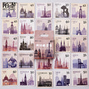 Warm 46pcs Kawaii Love Overture Cute Boxed Stickers Aesthetics Planner Scrapbooking Planner Decorative Stationery Anime Stickers