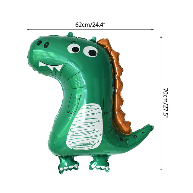 7pcs/set Dinosaur Foil Balloons Boys Animal Balloons Happy Birthday Balloon Baby Kids Birthday Party Jurassic World Decoration