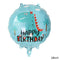 7pcs/set Dinosaur Foil Balloons Boys Animal Balloons Happy Birthday Balloon Baby Kids Birthday Party Jurassic World Decoration