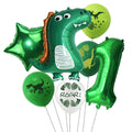 7pcs/set Dinosaur Foil Balloons Boys Animal Balloons Happy Birthday Balloon Baby Kids Birthday Party Jurassic World Decoration