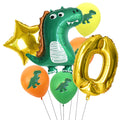 7pcs/set Dinosaur Foil Balloons Boys Animal Balloons Happy Birthday Balloon Baby Kids Birthday Party Jurassic World Decoration