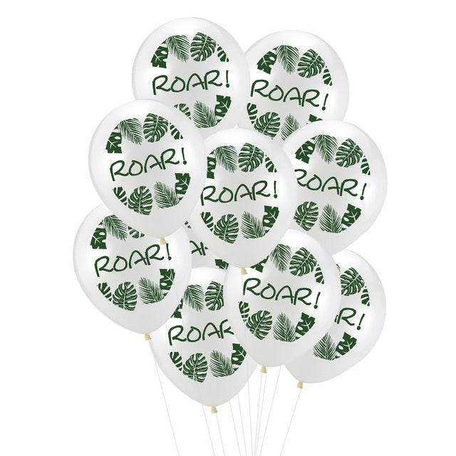 7pcs/set Dinosaur Foil Balloons Boys Animal Balloons Happy Birthday Balloon Baby Kids Birthday Party Jurassic World Decoration