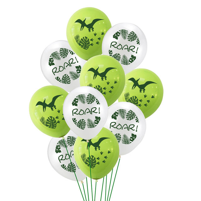 7pcs/set Dinosaur Foil Balloons Boys Animal Balloons Happy Birthday Balloon Baby Kids Birthday Party Jurassic World Decoration