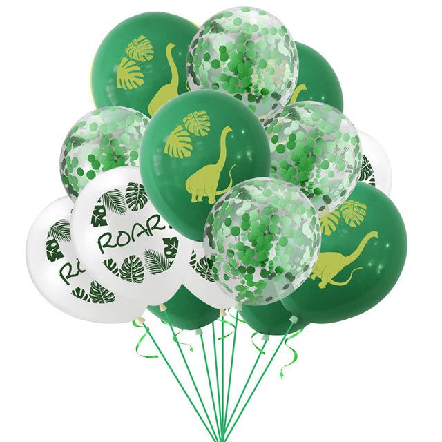 7pcs/set Dinosaur Foil Balloons Boys Animal Balloons Happy Birthday Balloon Baby Kids Birthday Party Jurassic World Decoration