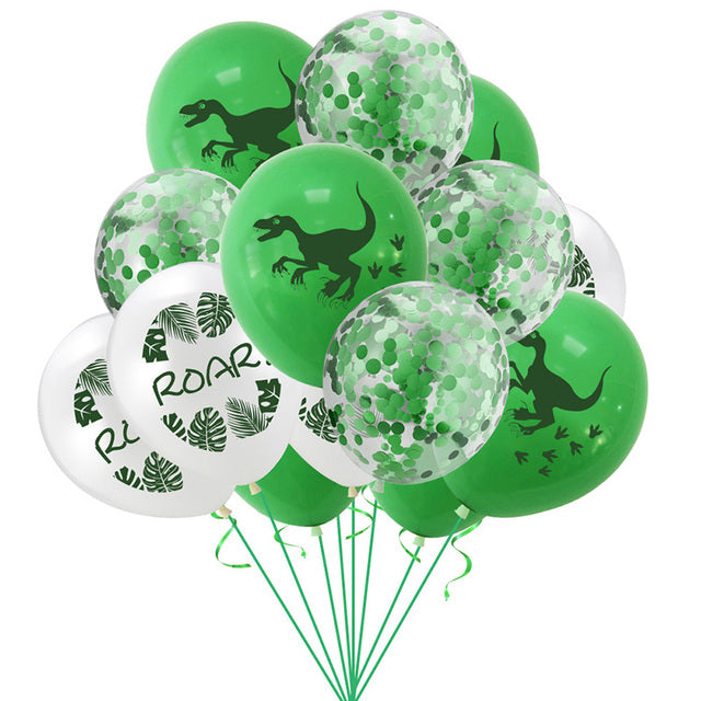 7pcs/set Dinosaur Foil Balloons Boys Animal Balloons Happy Birthday Balloon Baby Kids Birthday Party Jurassic World Decoration
