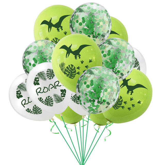 7pcs/set Dinosaur Foil Balloons Boys Animal Balloons Happy Birthday Balloon Baby Kids Birthday Party Jurassic World Decoration