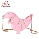 Dinosaur Design Rivets Women's Purses and Handbags Shoulder Chain Bag Designer Small  Crossbody Bag Female Clutch Bag Pu Leather