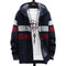 FALIZA Men's Striped Sweater Coat Thick Fleece Warm Zipper Wool Hooded Cardigan Jumpers Men Long Sleeve Knitted Sweaters XY110