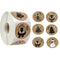 100-500pcs 6 Designs 1 Inch Christmas Theme Seal Labels Stickers For DIY Gift Baking Package Envelope Stationery Decoration
