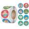100-500pcs 6 Designs 1 Inch Christmas Theme Seal Labels Stickers For DIY Gift Baking Package Envelope Stationery Decoration