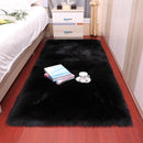 Plush Soft Sheepskin Bedroom Carpet Imitation Wool Pad Long Hair Bedside Mat Sofa Cushion White Rugs Red Living Room Fur Carpet