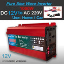 Pure Sine Wave Inverter DC 12v/24v To AC 110V/220V 1000W 1600W 2000W 3000W Voltage Transformer Power Converter Solar Inverter
