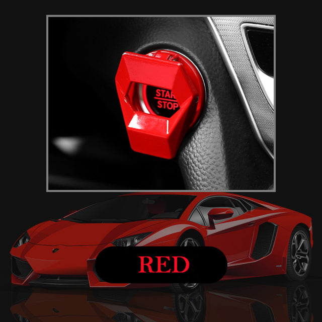 Car Engine Start Stop Switch Button Cover Decorative Auto Accessories Push Button Sticky Cover Car Interior 2021