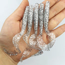 5pcs/Lot Worm Curly Soft Bait 8cm 4.3g Fishing Lure Jig Wobblers Silicone With Salt Smell Artificial Baits Bass Carp Swimbaits