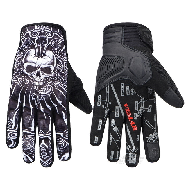 Summer Motorcycle Gloves Men Biker Motocross Motorbike Moto Gloves Touch Screen Racing Riding Full Finger Gloves Protective Gear