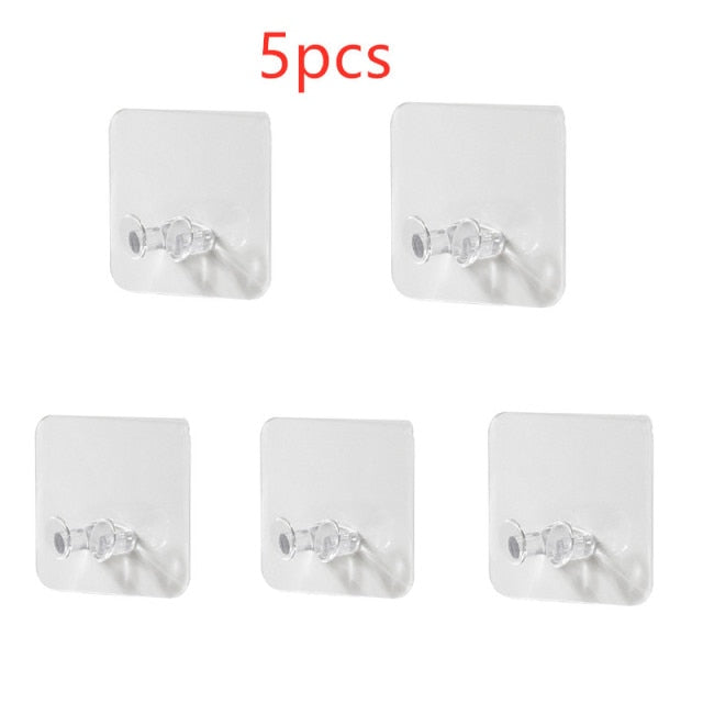 5/1pcs Wall Storage Hook Punch-free Power Plug Socket Holder Kitchen Stealth Hook Wall Adhesive Hanger Bathroom Wholesale Hot