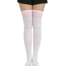 Black Lolita Striped Socks Women Funny Christmas Gifts Sexy Thigh High Nylon Long Stockings Cute Over Knee Socks For Girls