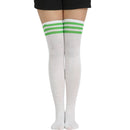 Black Lolita Striped Socks Women Funny Christmas Gifts Sexy Thigh High Nylon Long Stockings Cute Over Knee Socks For Girls