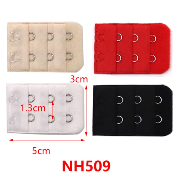 3/4/6/8pcs Bra Extension Strap Extenders for Women Adjustable Belt Buckle Nylon Elastic Bra Extension Strap Hook Clip Expander