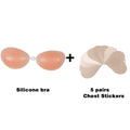 Silicone Bra Invisible Push Up Sexy Strapless Bra Stealth Adhesive Backless Breast Enhancer For Women Lady Nipple Cover