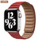 Leather Link strap For Apple watch band 44mm 40mm 38mm 42mm watchabnd original Magnetic Loop bracelet iWatch seires 3 5 4 6 SE