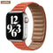 Leather Link strap For Apple watch band 44mm 40mm 38mm 42mm watchabnd original Magnetic Loop bracelet iWatch seires 3 5 4 6 SE