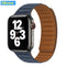 Leather Link strap For Apple watch band 44mm 40mm 38mm 42mm watchabnd original Magnetic Loop bracelet iWatch seires 3 5 4 6 SE