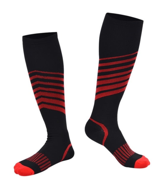 Compression Stockings Blood Circulation Promotion Slimming Compression Socks Anti-Fatigue Comfortable Solid Color Socks