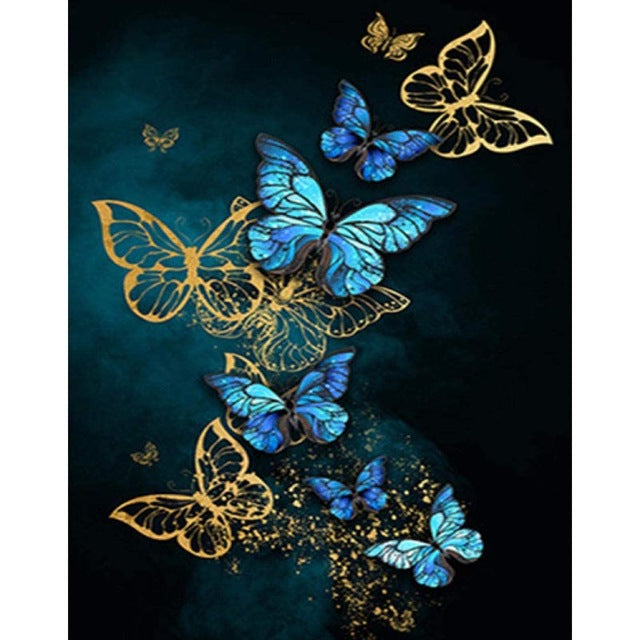 5D DIY Diamond Painting Butterfly Full Square/Round Drill Diamond Embroidery Animals Cross Stitch Rhinestone Mosaic Home Decor