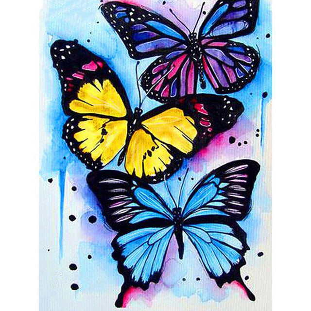 5D DIY Diamond Painting Butterfly Full Square/Round Drill Diamond Embroidery Animals Cross Stitch Rhinestone Mosaic Home Decor
