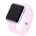 2021 New LED Watch Pink Strap For Digital Watch Silicone Band Women Watch Men Watch Wrist Watch ремешок для часов Montre Femme