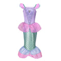 Girl Princess Little Mermaid Ariel Dress Kids Halloween Fancy Costume Children Carnival Birthday Party Clothes Summer Dress Up