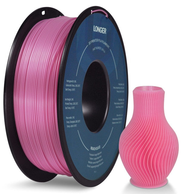LONGER PLA Filament 1.75mm PLA For 3D Printer 1KG per Roll PLA Material for 3D Printing filamento pla 3d printer filament