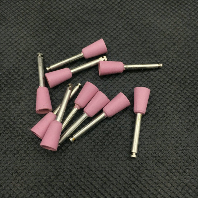 10pcs Dental Silicone Grinding Heads Teeth Polisher for Low-speed Machine Polishing 15 types Optional