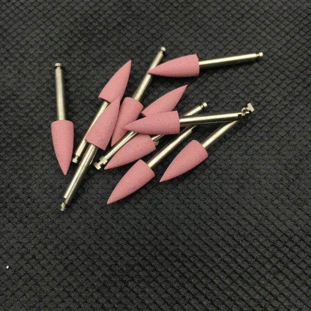 10pcs Dental Silicone Grinding Heads Teeth Polisher for Low-speed Machine Polishing 15 types Optional