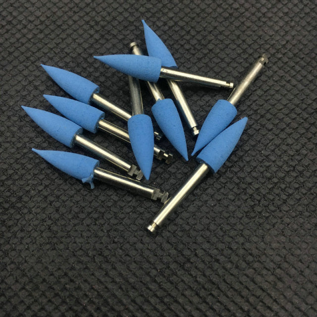 10pcs Dental Silicone Grinding Heads Teeth Polisher for Low-speed Machine Polishing 15 types Optional