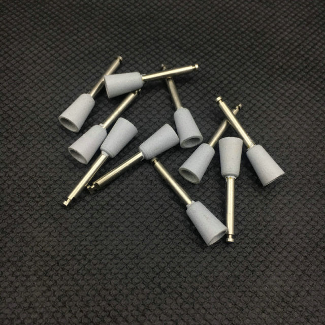 10pcs Dental Silicone Grinding Heads Teeth Polisher for Low-speed Machine Polishing 15 types Optional