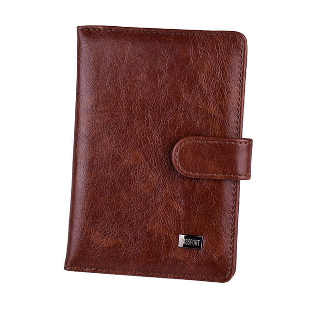 PU Leather Hasp Passport Cover Wallet Women Cards Credit Case Travel Document Covers Russia Men Passports Organizer Holder Pouch