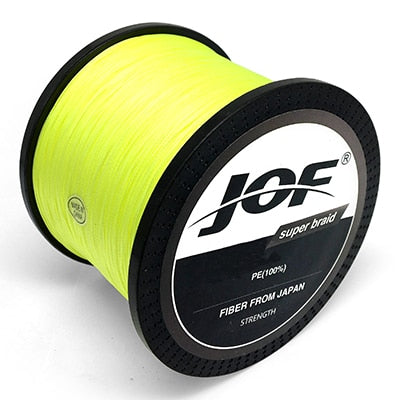 JOF 8 Strands 1000M 500M 300M PE Braided Multifilament Fishing Line Japan Multicolour Fishing Weave Extreme Super Strong