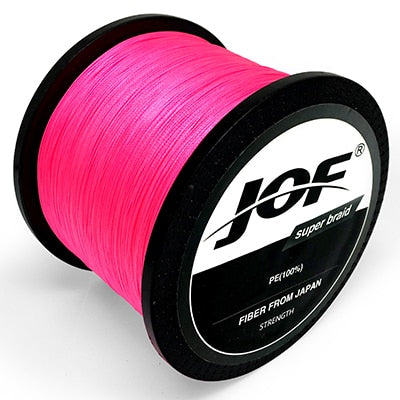 JOF 8 Strands 1000M 500M 300M PE Braided Multifilament Fishing Line Japan Multicolour Fishing Weave Extreme Super Strong
