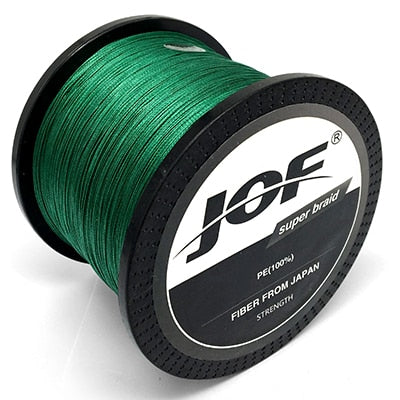 JOF 8 Strands 1000M 500M 300M PE Braided Multifilament Fishing Line Japan Multicolour Fishing Weave Extreme Super Strong