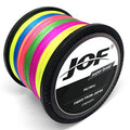 JOF 8 Strands 1000M 500M 300M PE Braided Multifilament Fishing Line Japan Multicolour Fishing Weave Extreme Super Strong