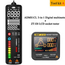 BSIDE Voltage Detector Tester 2.4"LCD Non contact Live wire Indicator Electric Pen Voltmeter Multimeter NCV Continuity Hz Test