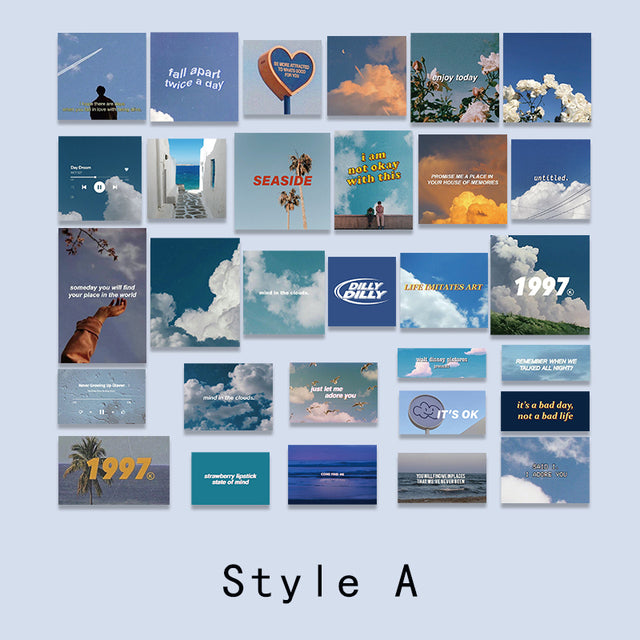 Mr.paper 4 Designs 30 Pcs/lot Frozen Fantasy Series Ins Style Creativity Stickers Decoration Basic Scenery Hand Account Material