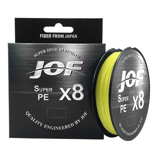 JOF 8 Weaves Multifilament Fishing Line 150M 300M 500M 8 Strands Braided Fishing Line PE Line 15 20 30 40 50 60 80 100LB