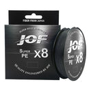 JOF 8 Weaves Multifilament Fishing Line 150M 300M 500M 8 Strands Braided Fishing Line PE Line 15 20 30 40 50 60 80 100LB